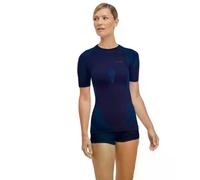 FALKE Mujer Warm Round Neck Camiseta técnica Deportiva Manga Corta Ropa térmica para climas templados a fríos Secado rápido Transpirable sostenible Hilo Funcional 1 Pieza