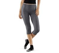 FALKE Mujer Wool-Tech Light 3/4 Mallas técnicas Deportivas Cortas para climas cálidos y fríos Transpirable regulación del Clima neutralizador de olores Lana Hilo Funcional 1 Pieza | con lana fina de merino