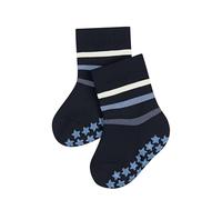 FALKE Multi Stripe B Hp algodón puños en la suela 1 par, Calcetines para casa Unisex bebé, Azul Space Blue 6116, 80-92