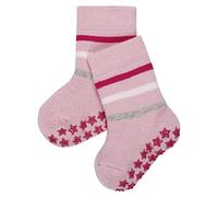 FALKE Multi Stripe B Hp algodón puños en la suela 1 par, Calcetines para casa Unisex bebé, Rosa Thulit 8663, 62-68