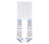 FALKE Multi Stripe B TI algodón tacos antideslizantes 1 pieza, Pantimedias Unisex bebé, Blanco (Off-White 2040), 74-80