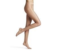 FALKE Natural Glow 6 DEN W Ti ultra-transparente lisas 1 pieza, Pantimedias Mujer, Color piel Natural 4037, S-M