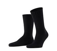 FALKE Nelson M So lana lisos 1 par, Calcetines Hombre, Negro Black 3000, 43-46