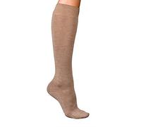 FALKE No. 1 Finest W Kh cachemira lisos 1 par, Calcetines largos Mujer, Marrón Nutmeg Melange 5410, 37-38