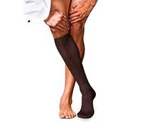 FALKE No. 13 M Kh algodón piuma lisos 1 par, Calcetines largos Hombre, Marrón Brown 5930, 39-40