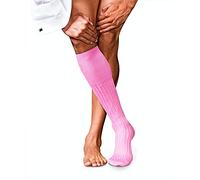 FALKE No. 13 M KH algodón piuma largo unicolor 1 par, Calcetines largos Hombre, Rosa (Peony 8042), 41-42