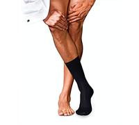 FALKE No. 13 M So algodón piuma lisos 1 par, Calcetines Hombre, Azul Dark Navy 6370, 45-46