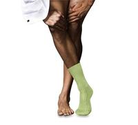 FALKE No. 13 M So algodón piuma lisos 1 par, Calcetines Hombre, Verde Lemon 7498, 39-40