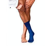 FALKE No. 2 M So cachemira lisos 1 par, Calcetines Hombre, Azul Royal Blue 6000, 39-40