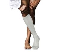 FALKE No. 4 M Kh seda lisos 1 par, Calcetines largos Hombre, Blanco Off-White 2040, 43-44