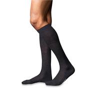 FALKE No. 7 M Kh lana lisos 1 par, Calcetines largos Hombre, Gris Anthracite Melange 3080, 43-44