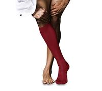 FALKE No. 9 M Kh algodón fil d'Écosse lisos 1 par, Calcetines largos Hombre, Rojo Cardinal 8156, 41-42