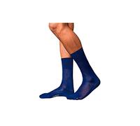 FALKE No. 9 M So algodón fil d'Écosse lisos 1 par, Calcetines Hombre, Azul Royal Blue 6000, 39-40