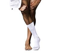 FALKE No. 9 M So algodón fil d'Écosse lisos 1 par, Calcetines Hombre, Blanco White 2000, 39-40
