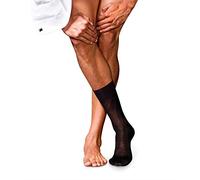 FALKE No. 9 M So algodón fil d'Écosse lisos 1 par, Calcetines Hombre, Negro Black 3000, 43-44