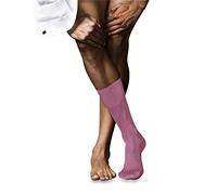 FALKE No. 9 M So algodón fil d'Écosse lisos 1 par, Calcetines Hombre, Rojo Rose 8680, 41-42