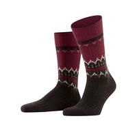FALKE Norseman M So Lana Estampados Calcetines, Rojo Ingle 8077, 39-42 para Hombre