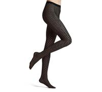 FALKE Old Fashioned W Ti transparentes estampadas 1 pieza, Pantimedias Mujer, Azul Marine 6179, S