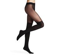 Falke Medias Overknee 25 DEN - Material suave y lisas - Negro 3009 L