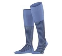 FALKE Oxford Stripe M Kh algodón estampados 1 par, Calcetines largos Hombre, Azul Cornflower Blue 6554, 39-40