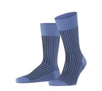 FALKE Oxford Stripe M So algodón estampados 1 par, Calcetines Hombre, Azul Cornflower Blue 6554, 43-44