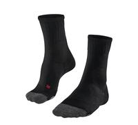 FALKE PL2 M So algodón hilo funcional antiampollas 1 par, Calcetines de padel Hombre, Negro Black 3000, 42-43