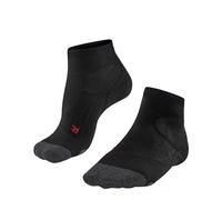 FALKE PL2 Short W Sso algodón hilo funcional antiampollas 1 par, Calcetines de padel Mujer, Negro Black 3000, 35-36