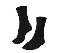 FALKE PL4 M So algodón hilo funcional antiampollas 1 par, Calcetines de padel Hombre, Negro Black 3000, 44-45