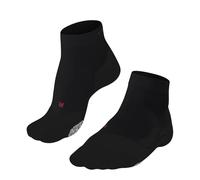 FALKE PL4 Short W Sso algodón hilo funcional antiampollas 1 par, Calcetines de padel Mujer, Negro Black 3000, 37-38