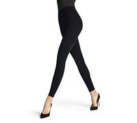 FALKE Pure Matt 100 DEN W Le Opaco Lisos 1 Pieza, Leggings Mujer, Negro Black 3009, M