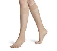 FALKE Pure Matt 20 DEN W Kh transparente lisos 1 par, Calcetines largos Mujer, Color piel Crystal 4409, 39-42
