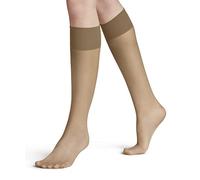 FALKE Pure Matt 20 DEN W Kh transparente lisos 1 par, Calcetines largos Mujer, Color piel Golden 4699, 39-42