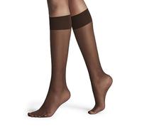 FALKE Pure Matt 20 DEN W Kh transparente lisos 1 par, Calcetines largos Mujer, Marrón Brenda 5179, 35-38
