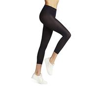 FALKE Pure Matt 50 DEN Capri W Le semiopaco lisos 1 pieza, Leggings Mujer, Azul Marine 6179, M-L