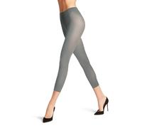 FALKE Pure Matt 50 DEN Capri W Le semiopaco Lisos 1 Pieza, Leggings Mujer, Gris Shark 3258, M-L
