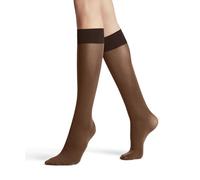 FALKE Pure Matt 50 DEN W Kh semiopaco lisos 1 par, Calcetines largos Mujer, Marrón Cinnamon 5186, 35-38