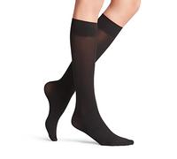 FALKE Pure Matt 50 DEN W Kh semiopaco lisos 1 par, Calcetines largos Mujer, Negro Black 3009, 39-42