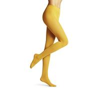 FALKE Pure Matt 50 DEN W Ti semiopaco lisas 1 pieza, Pantimedias Mujer, Amarillo Amber 1851, S-M