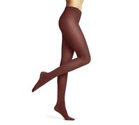 FALKE Pure Matt 50 DEN W Ti semiopaco lisas 1 pieza, Pantimedias Mujer, Rojo Brick 8408, S-M