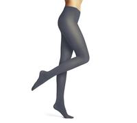 FALKE Pure Matt 50 DEN W TI semiopaco unicolor 1 pieza, Pantimedias Mujer, Gris (Steel Grey 3250) nuevo - ecológico, S-M