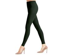 FALKE Pure Matt W LE Pantimedias, DEN, Verde (muérdago 7272), Small (DE 36-38) para Mujer