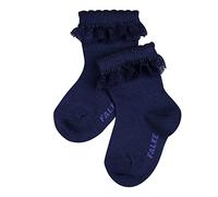 FALKE Romantic Lace B SO algodón unicolor 1 par, Calcetines Unisex bebé, Azul (Marine 6120), 80-92