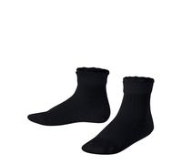 FALKE Romantic Net K So algodón lisos 1 par, Calcetines Unisex niños, Azul Dark Navy 6370, 31-34