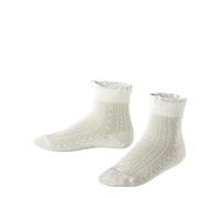 FALKE Romantic Net K So algodón lisos 1 par, Calcetines Unisex niños, Blanco Off-White 2040, 35-38