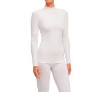 Falke Camiseta térmica de manga larga Warm White (2860) cuello alto para mujer Talla S Blanco