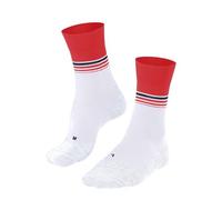 FALKE RU4 Endurance Cool M So hilo funcional antiampollas 1 par, Calcetines para correr Hombre, Blanco White 2005 Stripe, 44-45