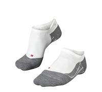 FALKE RU4 Endurance Invisible M In algodón antiampollas 1 par, Calcetines para correr Hombre, Blanco White-Mix 2020, 42-43