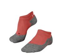 FALKE RU4 Endurance Invisible W In algodón antiampollas 1 par, Calcetines para correr Mujer, Naranja Coral 8017, 37-38