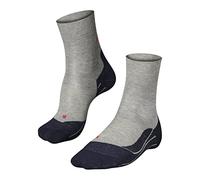 FALKE RU4 Endurance M So algodón antiampollas 1 par, Calcetines para correr Hombre, Gris Lightgrey 3406, 42-43