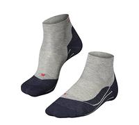 FALKE RU4 Endurance Short M Sso algodón antiampollas 1 par, Calcetines para correr Hombre, Gris Lightgrey 3406, 39-41